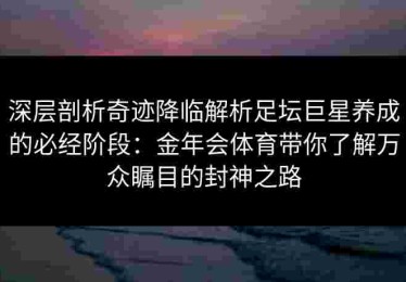 深层剖析奇迹降临解析足坛巨星养成的必经阶段：金年会体育带你了解万众瞩目的封神之路